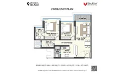 Sea View 2 Bedroom Cyprus Versova Island Unit Plan